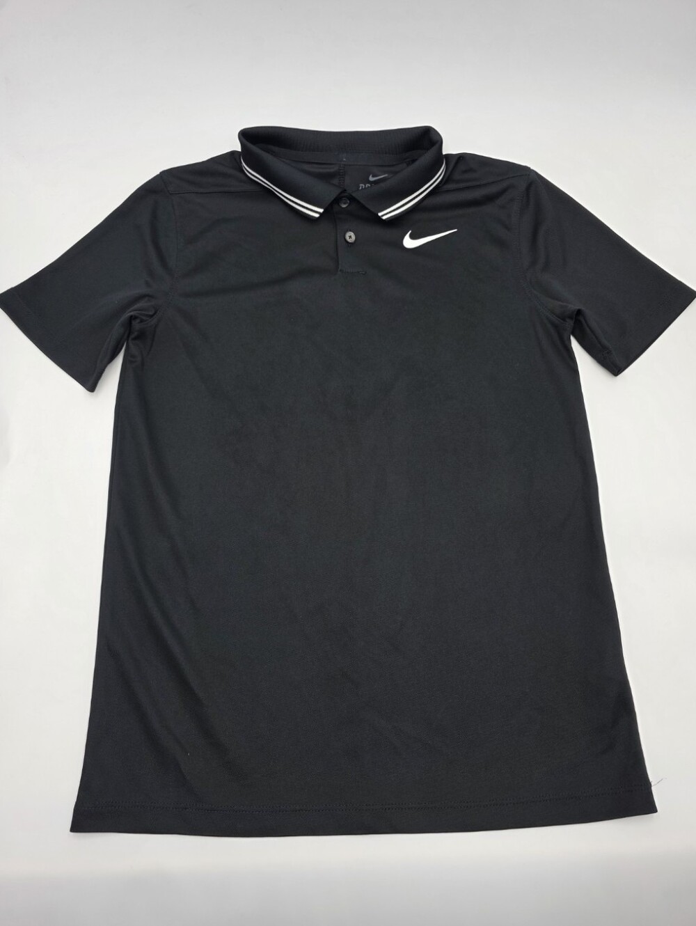 Nike boys' black performance polo size L